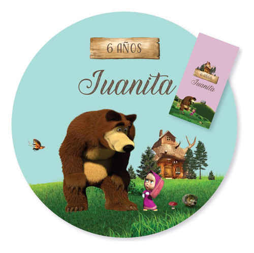 Kit Imprimible Masha Y El Oso Candy Bar Tukit 0