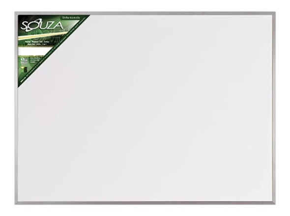 Quadro Branco 100x80 Cm Alumínio 5604 + 3 Marcad + 1 Apagad 1