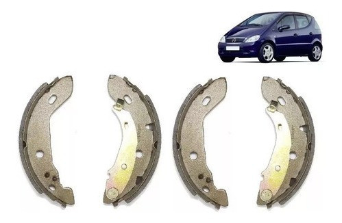 Sapata Lona De Freio Traseiro Mercedes Classe A 160 190 Jogo 0