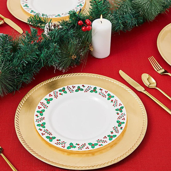 Juvale 24 Pack Platos De Navidad De Plástico Reutilizables, 1 Juvale 24 Pack Platos De Navidad De Plástico Reutilizables, 1