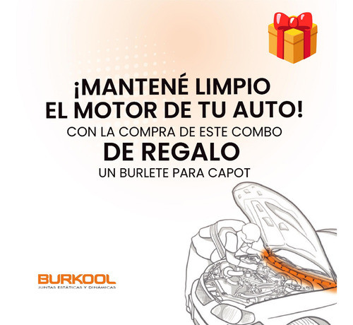 Combo Burletes De Puerta Y Baul Fiesta Ambiente 5p + Regalo 1