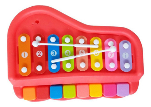 Xilofon Infantil Pianito 2 En 1 Musical 8 Notas Grande, 9825 0