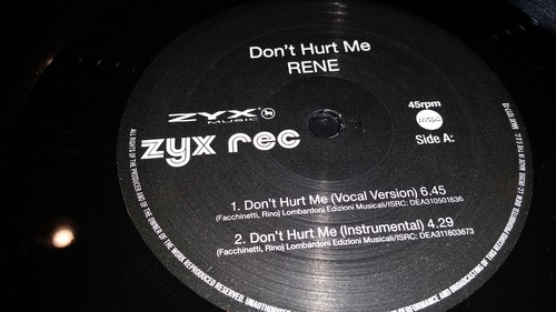 Rene Dont Hurt Me Vinilo Maxi Germany Reedit 2018 Impecable 1