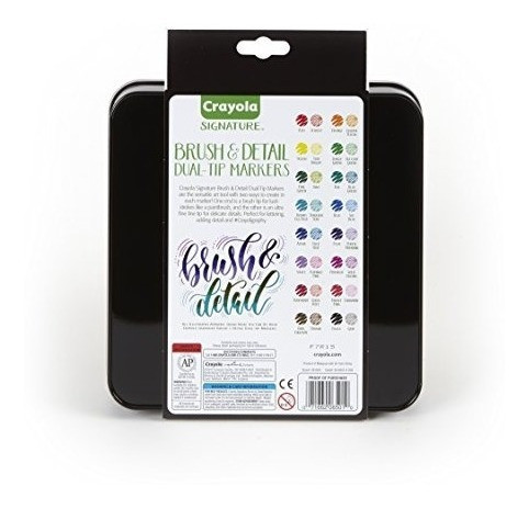 Marcadores De Pincel Crayola, Punta Doble Con Marcador Ultra 1