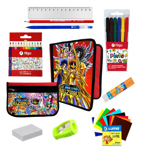 Oferton Carpeta + Cartu + Utiles Caballeros Del Zodiaco #299 0