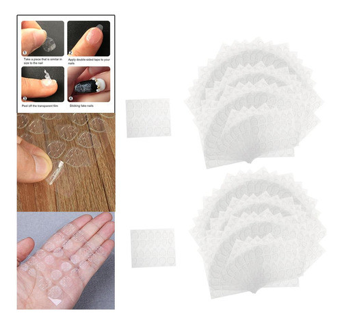 2x Pieza (240 Pcs) Adesivo De Cola Para Unhas Adesivas De 1