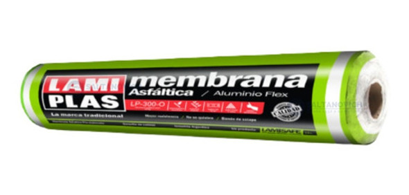 Membrana Asfáltica Lamiplas Aluminio 25 Kg 10 Mts 0