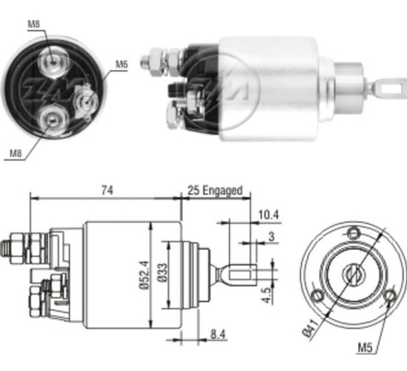 Solenoide Fiat Ducato 2.3/2.5 Peugeot Boxer 2.8 0 Solenoide Fiat Ducato 2.3/2.5 Peugeot Boxer 2.8 0