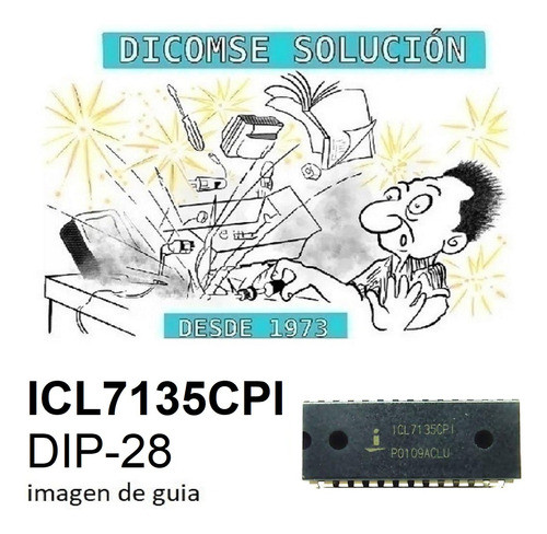 Integrado Icl7135cpi Icl7135 Dip28 Precision A/d Converter 1