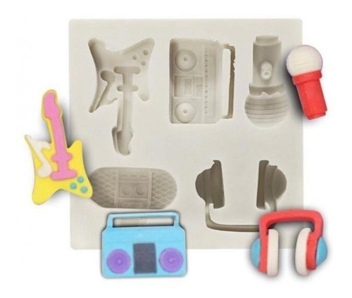 Molde De Silicone Instrumentos Musicais 0