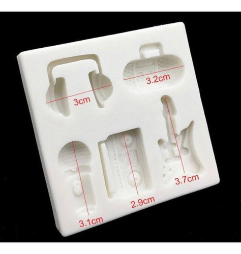 Molde De Silicone Instrumentos Musicais 1