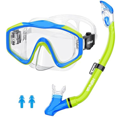 Hiipeak Equipo De Esnórquel Para Niños, Gafas Con 0