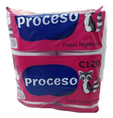 8 Packs Papel Higiénico 12 Unidades 120 Mts Proceso 0