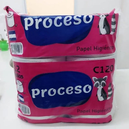 8 Packs Papel Higiénico 12 Unidades 120 Mts Proceso 1