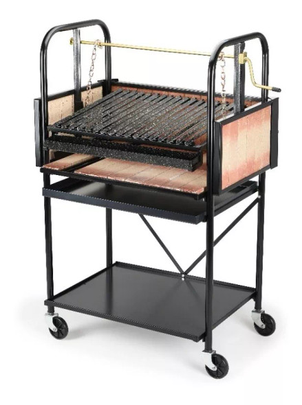 Valiparri Mobile Grill #8 – Rolling Adjustable Outdoor BBQ with 66.5cm Width and 105cm Height