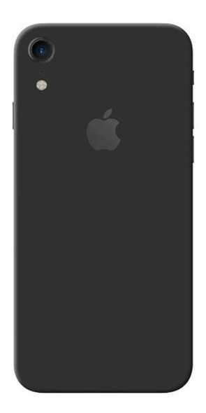 Adesivo Preto Liso Fosco Kit Verso E Laterais Para iPhone XR 0