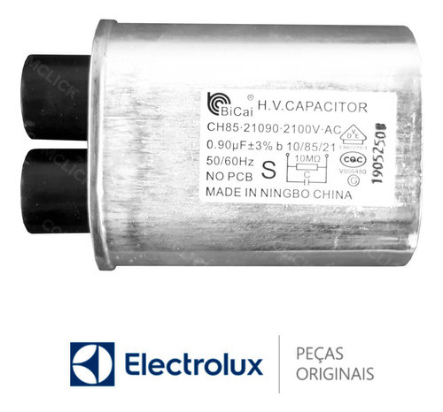 Capacitor Ch85 2100v Micro-ondas Electrolux Mep41 Mex41 0