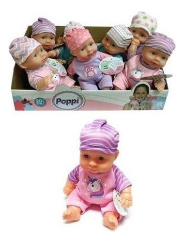 Bebe Cuerpo Rigido 20cm 32x16.5x16cm X Unidad Poppi 0