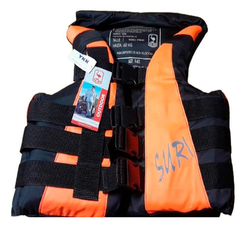 Chaleco Salvavidas Nautico Tipo Sky Suri 60 Kg Talle S 0