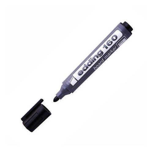 Marcador Edding 160 Negro P/pizarra Caja X 10 Unidades 0