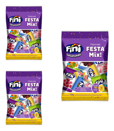 Fini Festa Mix 15g - Kit 30 Uni 1