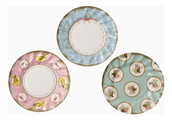 Mesas Parlantes Frills & Frosting Disposable Plates, 12 Coun 0 Mesas Parlantes Frills & Frosting Disposable Plates, 12 Coun 0