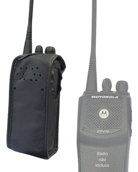 Capa Couro Case Alça Rádio Ht Motorola Ep450 Dep450 1