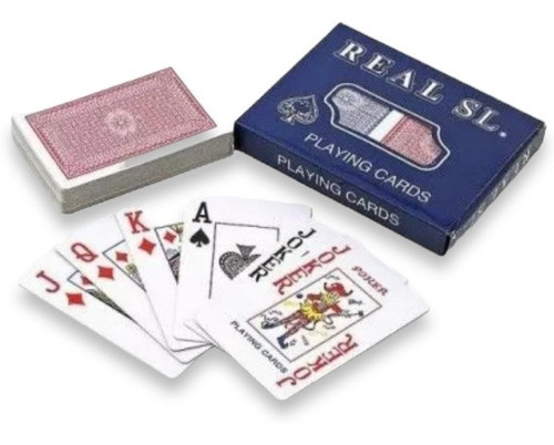 2 Mazos De Cartas O Naipes De Póker Plastificadas Real 1