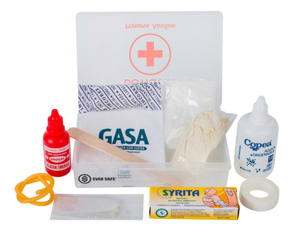 Botiquín Primeros Auxilios Eversafe 20 Elementos Para Auto Apto Vtv Modelo Pb 1