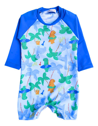 Enterito Malla Naranjo Con Proteccion Uv50+ Hasta El Talle 6 Celeste 4 - 18m 0