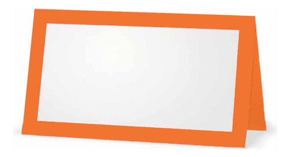 Naranja Tarjetas De Lugar Colocacion  plano O Tienda De Cam 1