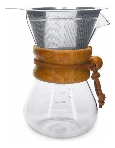 Passador De Café Laço Bambu Com Filtro Inox 6 Xícaras - Ilc 0