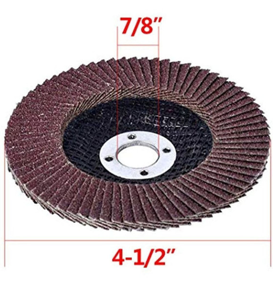 Discos De Laminas 40 Piezas 4,5 Pulgadas - 40 60 80 120 Dis 1