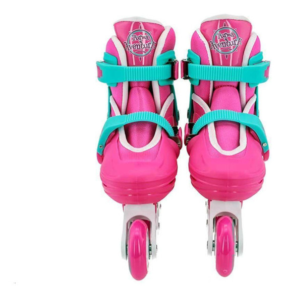 Patins Inline Unitoys Com Kit Segurança 30-33 1785s - Rosa 1