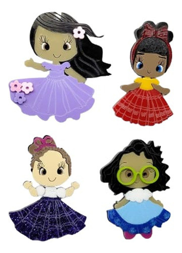 Kit Princesas 3 Em Acrílico 0