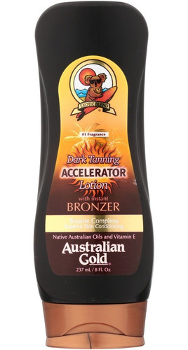 Dark Tanning Accelerator Lotion Bronzer Australian Gold 8 Oz 1