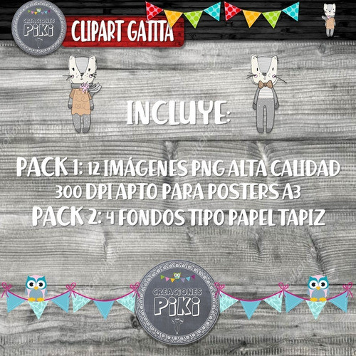 Pack Imágenes Hd Clipart Dulce Gata Gatita Gato Caperuza 1