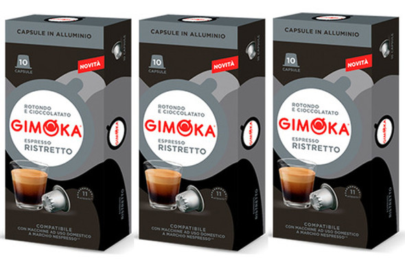 Café Gimoka Ristretto X30 Cápsulas. Aptas Nespresso 0