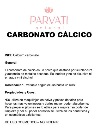 Carbonato Calcico 5 Kilo 1