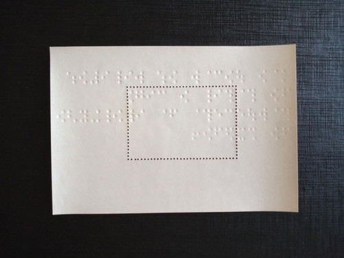 Bloco Filatélico 150 Anos Publicação Braille 1979 B010 1