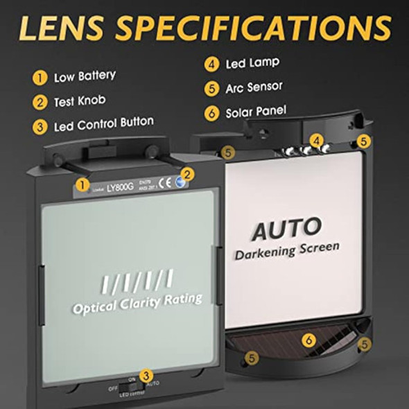 Tooliom Casco De Soldadura De Oscurecimiento 1