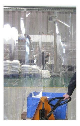 Cortina Polar Transparente Câm Fria Açougue Merc 1,70x2,10m 0