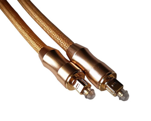 Premium 5ft 24k Oro Revestidos De Cable De Fibra Óptica Ópti 1