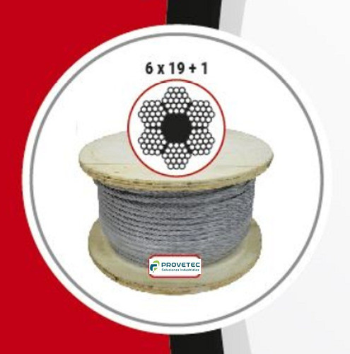 Cable De Acero Galvanizado Super Flexible 3mm 6x19+1 X 10m 1