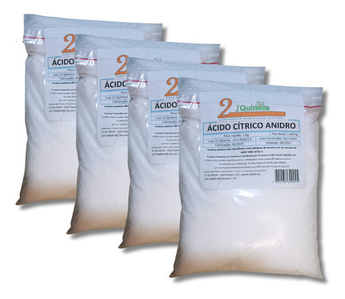 Retardante De Gesso (ácido Cítrico Anidro) 4kg 0