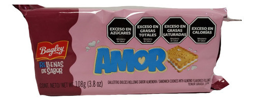 Amor Galletitas Rellenas Paquete 112grs Pack 10 Unidades 0