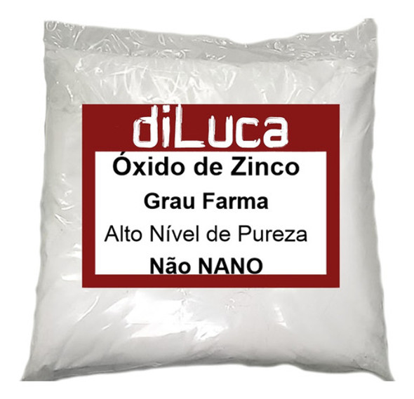 Oxido De Zinco 99,8% Grau Farmacêutico 1kg 0