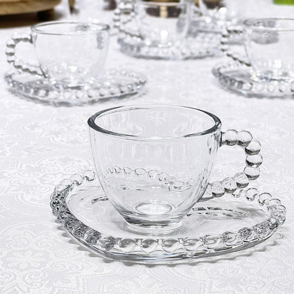 Juego De Tazas Café Con Platillos Bella Perla 12 Piezas 80ml 0