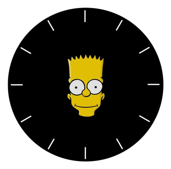 Reloj Mdf 3mm 40 Cm Diametro Bart Simpsons 47 Personalizados 0