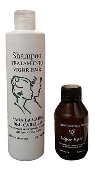 Shampoo Y Loción Vigor Hair Detiene La Caida Del Cabello 0